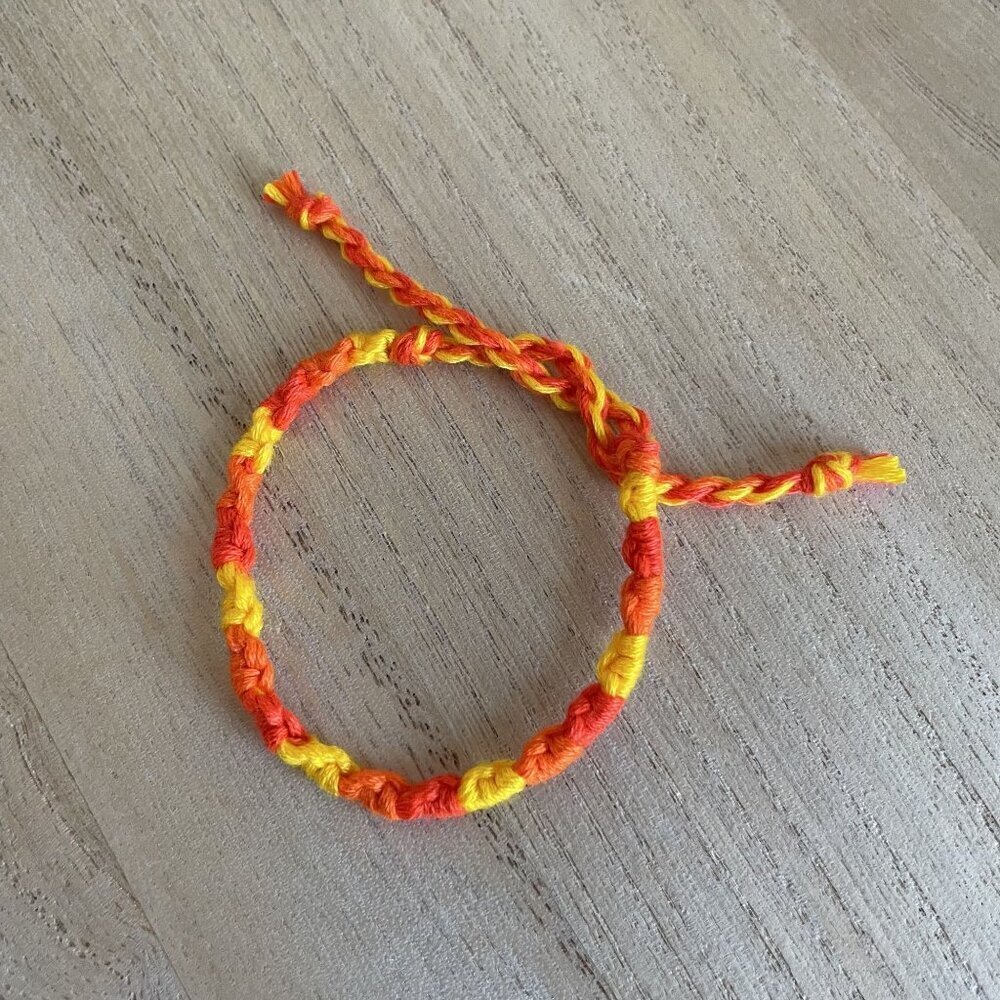Bessie Bracelet, anklet, trendy, comfortable, tie, embroidery thread, woven, gif
